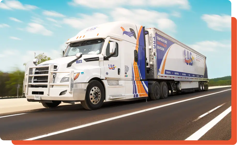 Dry van truck for freight transportation
