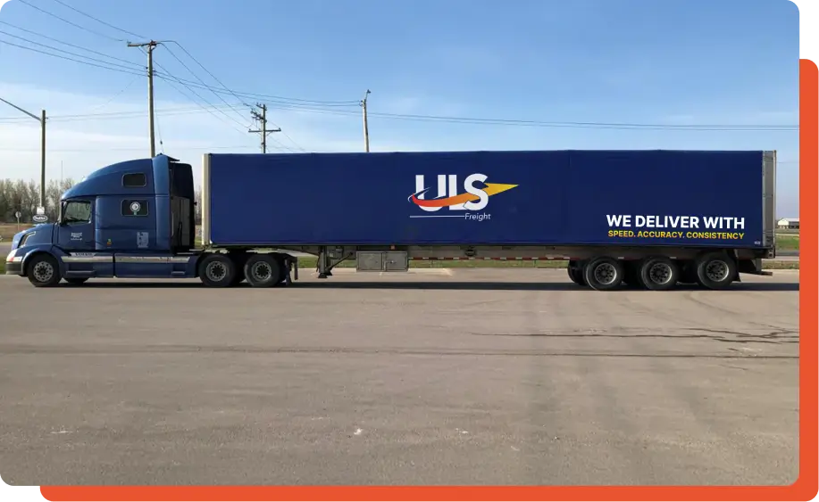Tri-axle dry van truckload services in Canada