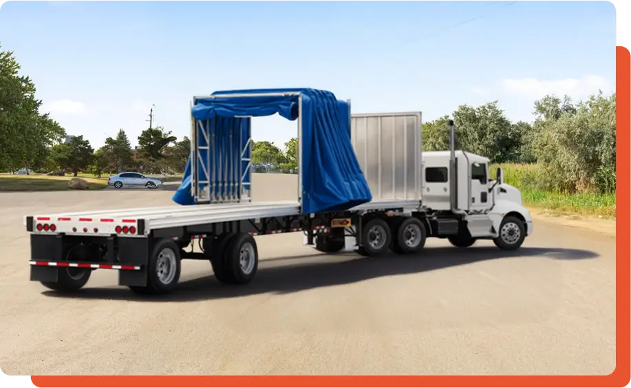 Roll-tite trailer with retractable tarp system
