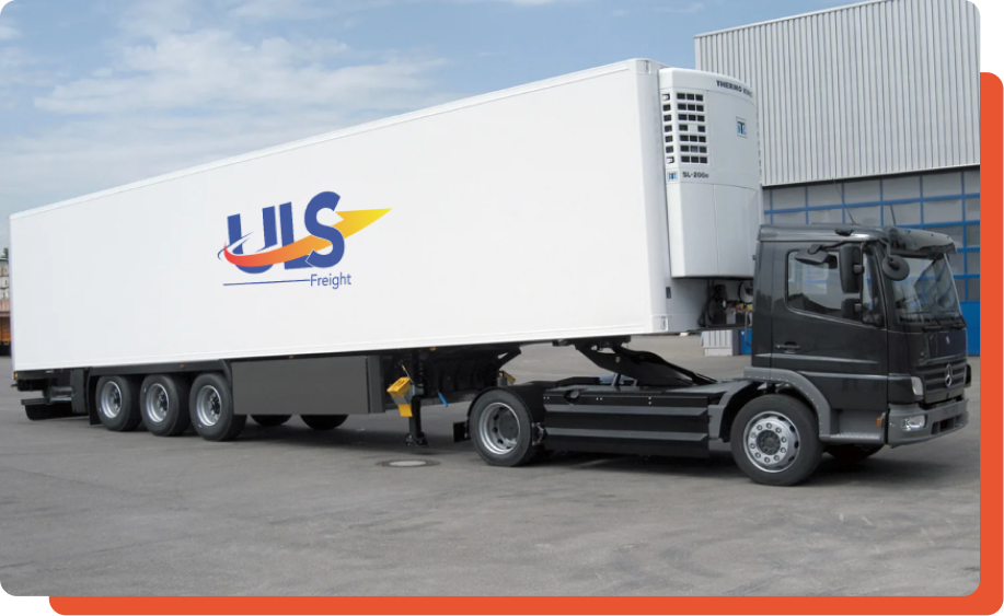 Reefer truck with temperature-controlled trailer